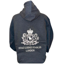 Load image into Gallery viewer, Adult Stag Lodge Stables Hoodie - Black Smoke