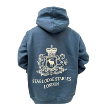 Load image into Gallery viewer, Stag Lodge Stables Hoodie - Airforce Blue