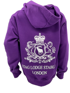 Stag Lodge Stables Hoodie -  Purple