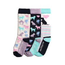 Load image into Gallery viewer, Doggy Children’s 3 Pack Socks